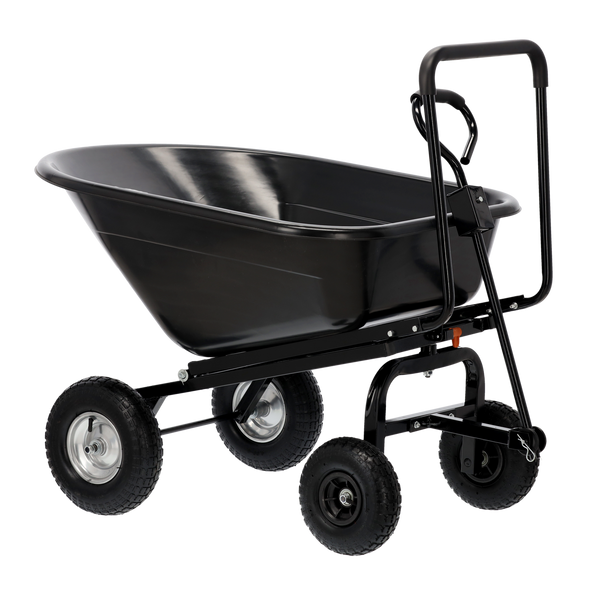 WÓZEK OGRODOWY CZARNY 160 L *7385