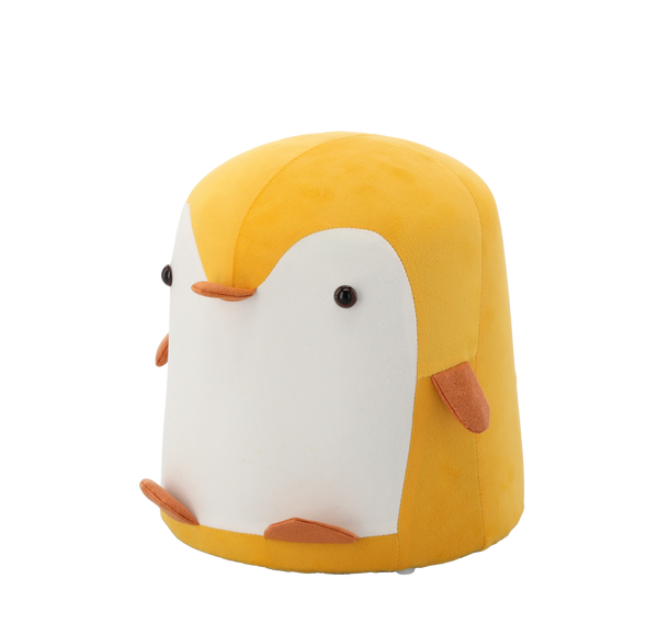 POUFF PENGUIN YELLOW 28 x 34 CM