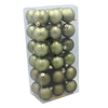 Sada 36 bombiek 6 cm olivových/medených/graphitových mix vzorov *7337
