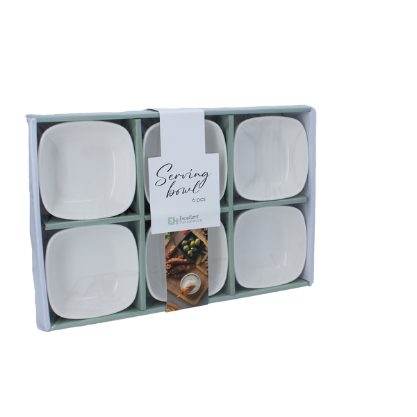 SET OF 6 PORCELAIN BOWLS FOR SNACKS*7407