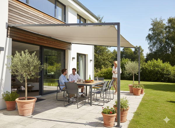 ZESTAW MEBLI OGRODOWYCH STÓŁ + 6 KRZESEŁ ANTRACYT