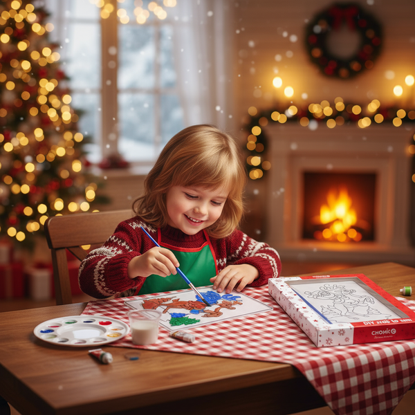 CHRISTMAS DECORATION DIY - WITH 6 PAINTS - MIX OF DESIGNS