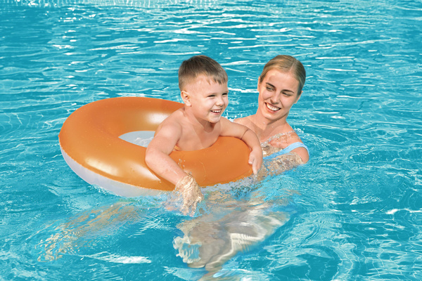 Bestway® 30"/76cm Frosted Neon Swim Ring