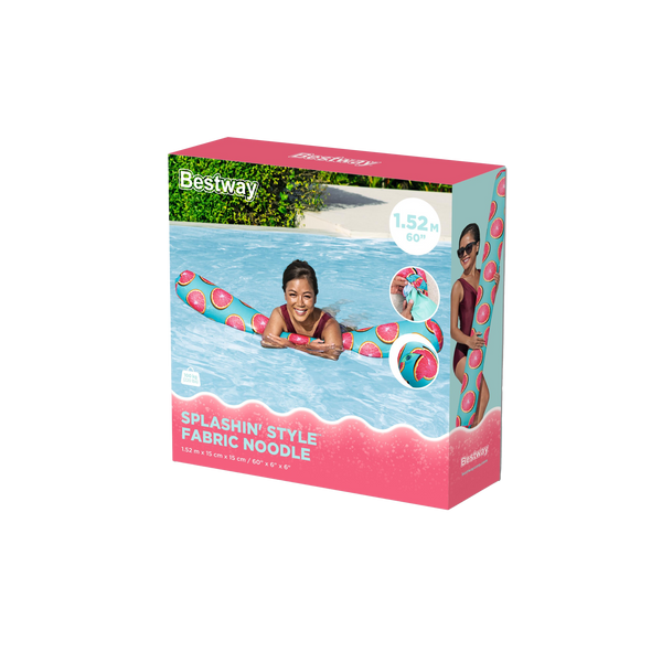 60" x 6" x 6"/1.52m x 15cm x 15cm Splashin' Style Fabric Noodle