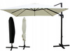 PARASOL DE GRĂDINĂ "ROMA" 3 x 3 M BEJ CU HUSĂ *5408