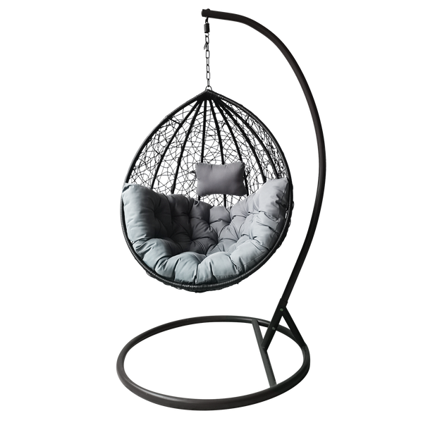 SCAUN SUSPENDAT MARO, PERNĂ BEJ, CADRU MARO 118X107XA68CM *1050