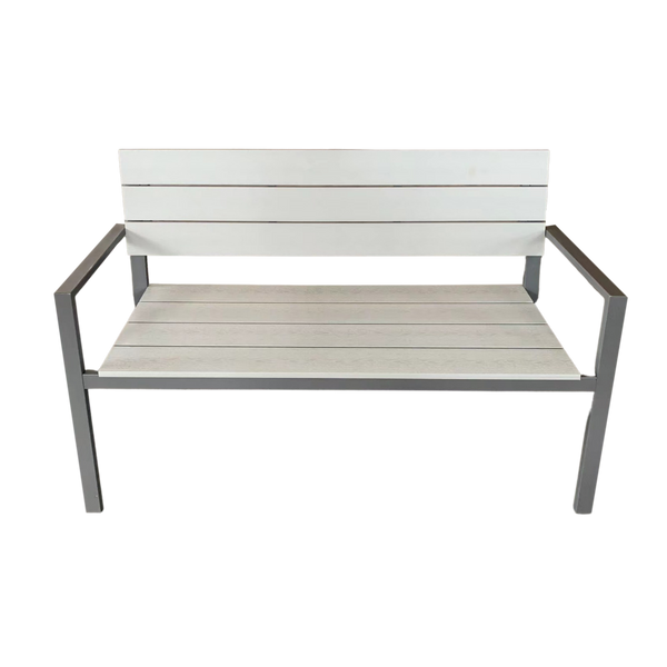 ŁAWKA DO OGRODU 118 x 54 x 77 CM SZARA