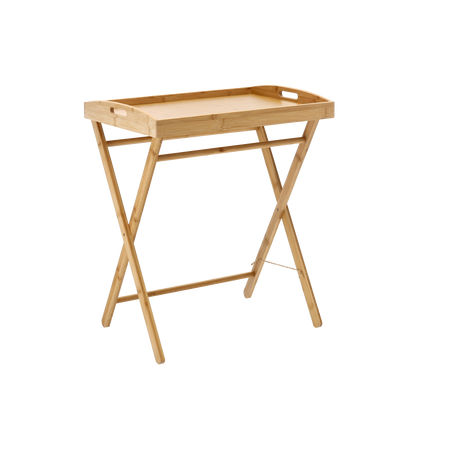 Skladajúci sa bambusový stolík - tácka 49 x 35 x 59 cm *6569