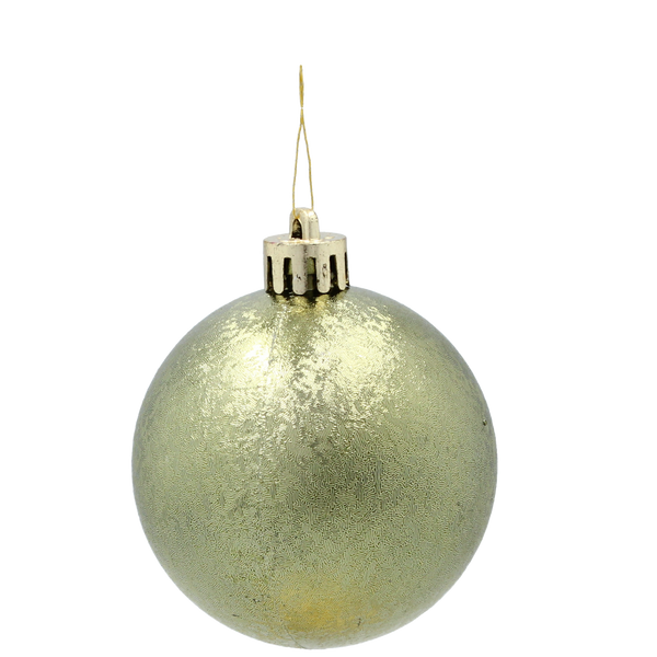 Sada 36 bombek 6 cm olivových/měděných/graphitových mix vzorů *7337