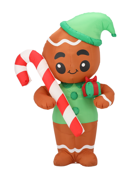 INFLATABLE GINGERBREAD LED 180 CM