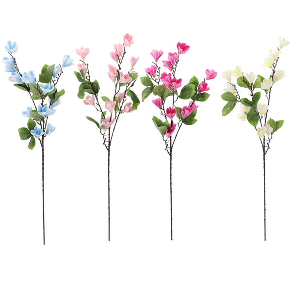 UMĚLÁ VĚTVIČKA - MAGNOLIE 90 CM MIX BARVY balení=24ks *4014