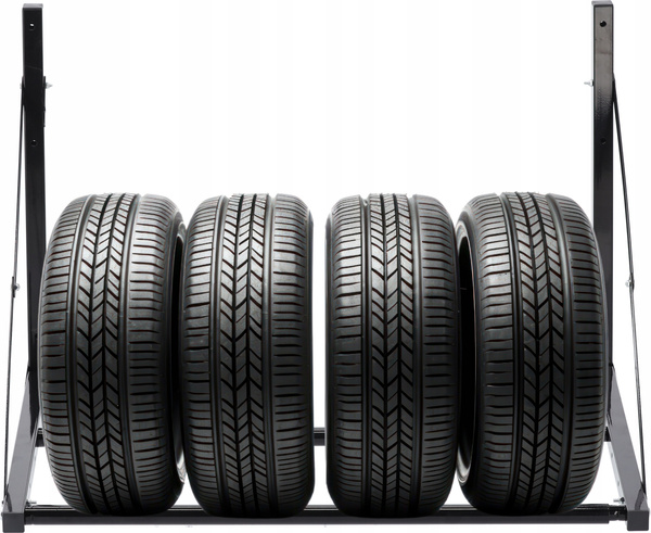 WISZĄCY REGAŁ NA OPONY UDŹWIG DO 100 KG 56 x 50 x 80-120 CM *5196