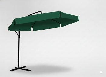 PARASOL OGRODOWY 3 M ZIELONY "BANANA" Z POKROWCEM