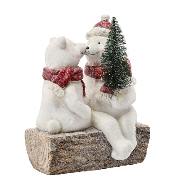 FIGURĂ BOJONAR. - PERECHE DE URȘI CU BRAZ 36,5 CM *1559