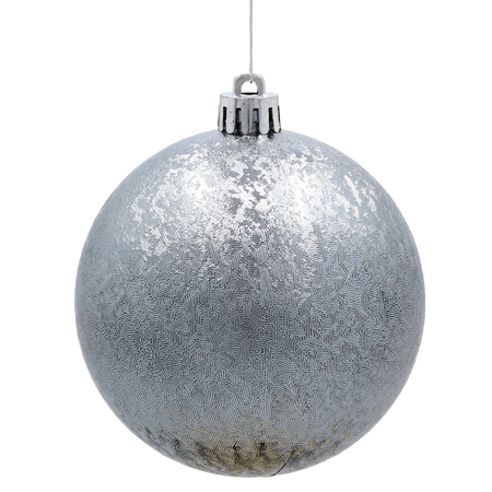 SET OF 6 BAUBLES 8 CM OLIVE/COPPER/GRAPHITE