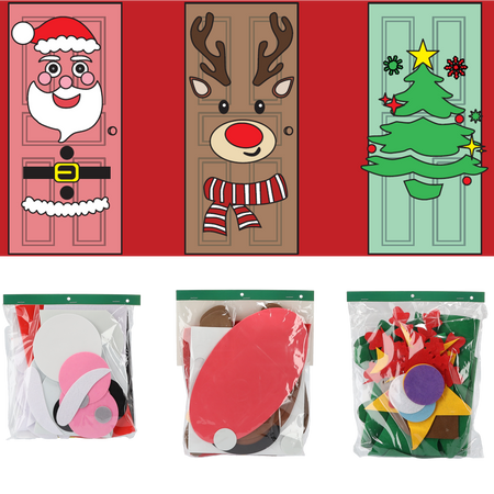 CHRISTMAS DOOR DECORATION - DIY CHRISTMAS TREE/SANTA CLAUS/REINDEER