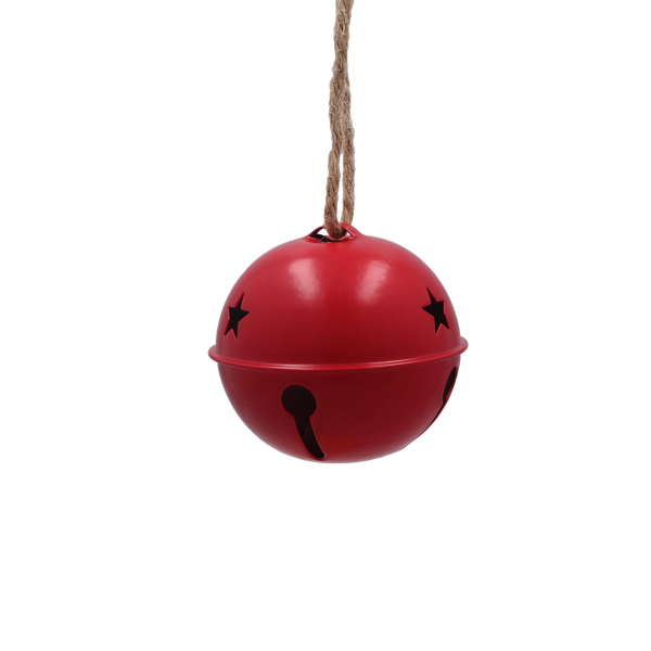 ORNAMENT DE CRĂCIUN - PENDUL 8 x 8 x 7,6 CM METALIC ROȘU CU CLĂRINET *0931