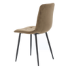 KRZESŁO NOWOCZESNE WELUROWE BRĄZOWE *2944