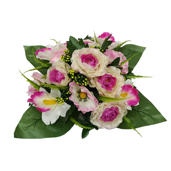 ARTIFICIAL BOUQUET OF FLOWERS PEONY ASSORTED COLOURS