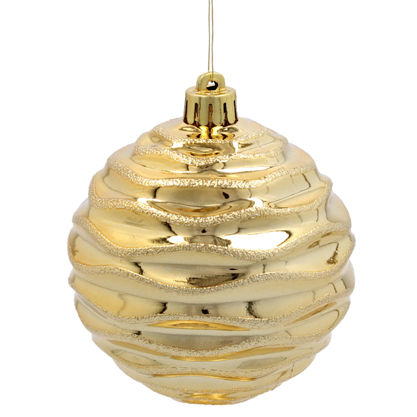 KPL. 12 BOMBEK 8 CM ČERVENÝ / ZLATÝ / STŘÍBRNÝ *3757