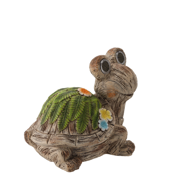 ZAHRADNÍ FIGURKA - ŽELVA S SVÍTÍCÍMI OČIMA 33 x 24 x 25 CM LED *7249