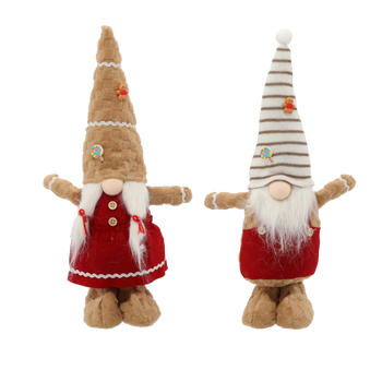 BOZONAR ELF - FETIȚĂ/BĂIAT ÎN HAINĂ BURGUNDIE 17 x 12 x 45 CM *5876