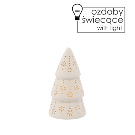 FIGURKA BOŽONAR. - SVIETIACI LED STROMČEK 6,5 x 6,5 x 13 CM balenie=6 ks *5777