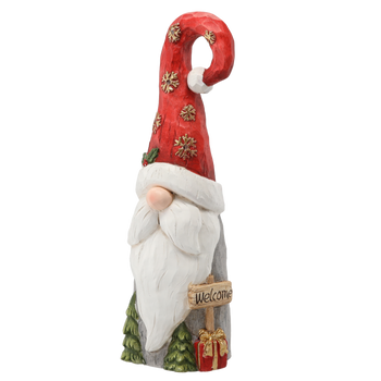 FIGURKA BOŻONAR. - SKRZAT W CZAPCE MIKOŁAJA 22 X 21 X 66 CM LED *0851