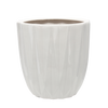 CERAMIC COVER FOR A POT 40 x 40 x 39,5 CM SUNNY WHITE