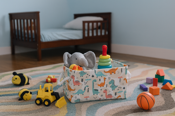 RECTANGULAR BASKET DINOSAURS SIZE S