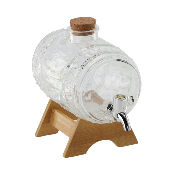 BECZUĹKA 1,5 L NA DŘEVĚNÉ PODSTAVĚ S KOHOUTKEM *5711