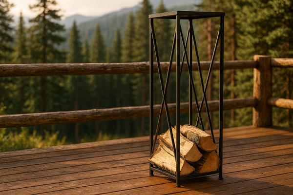 LOG HOLDER BLACK L13,5"