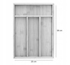 ORGANIZER 4 SEGMENT FOR CUTLERY IN DRAWER 34X25X4,5 CM CART=12,CART=10