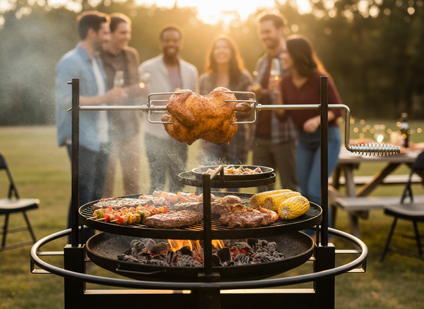 MULTI-FUNCTIONAL BARBECUE GRILL 90 x 86 x 99 CM