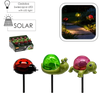 SOLAR LAMP FUNNY TURTLE / SNAIL / LADYBIRD WARM WHITE disp=12pcs