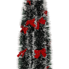 CHRISTMAS TREE CHAIN 6M WITH BOWS GREEN