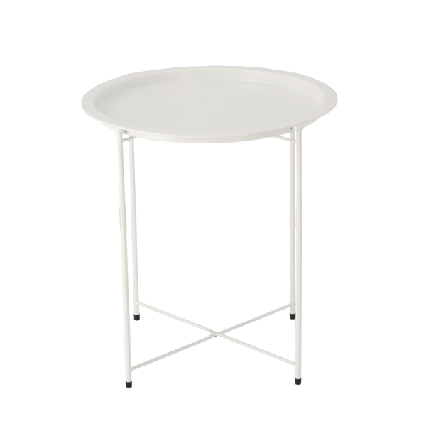 STOLIK KAWOWY OKRĄGŁY 47 x 47 x 50,5 CM BIAŁY *1074