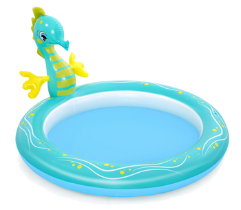 Bestway® 6'2" x 63" x 34"/1.88m x 1.60m x 86cm Seahorse Sprinkler Pool