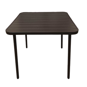 STOLIK OGRODOWY KWADRATOWY 80 x 80 x 72 CM BRĄZOWY *6645