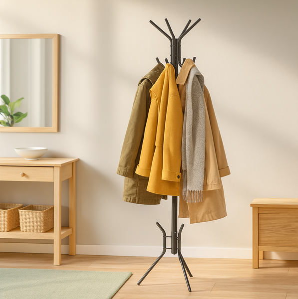 WIESZAK STOJĄCY OMER 178 CM CZARNY *5363