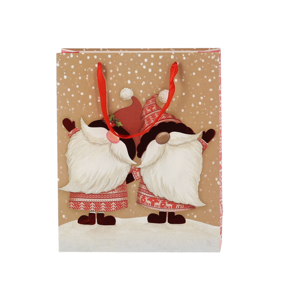 CHRISTMAS GIFT BAG CHRISTMAS FIGURES 26 x 32 x 10 CM