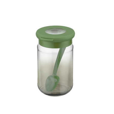 POT 380 ML S LYŽIČKOU ZELENÝ *4951