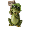 GARDEN FIGURINE – SITTING FROG "WELCOME" 25 X 18 X 36,5 CM