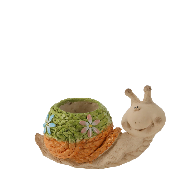 VAZĂ DE GRĂDINĂ - MODULAR CU SCOICĂ ÎNȘFĂRTUITĂ 43 x 21,5 x 25,5 CM *7362