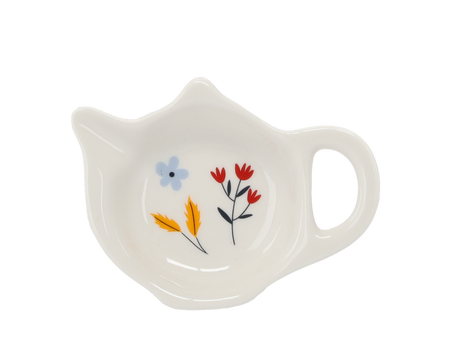 KPL. KUBEK PORCELANOWY 350ML + PORCELANOWA PODSTAWKA + ZAPARZACZ KWIATY *6101