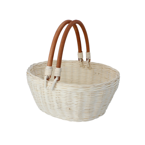 BASKET WITH HANDLE 26 X 21 X 12/24 CM