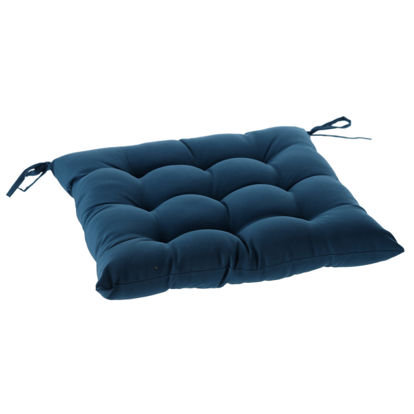 PODUSZKA NA KRZESŁO 40 x 40 x 6 CM NIEBIESKA