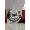HANGING CHAIR - WHITE, CUSHION - DARK GRAY, FRAME - WHITE, HALF /1151/ *1167