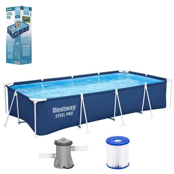 Rámový bazén 400 cm x 211 cm x 81 cm (BAZEN, FILTRAČNÁ PUMPA) *9704 *8071