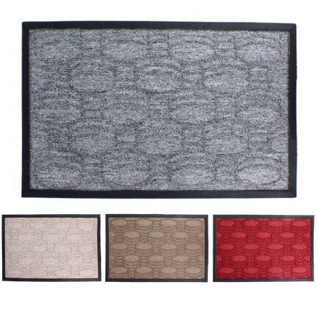 RECTANGULAR RUBBER + PP DOORMAT 40X60 MIX COLORS